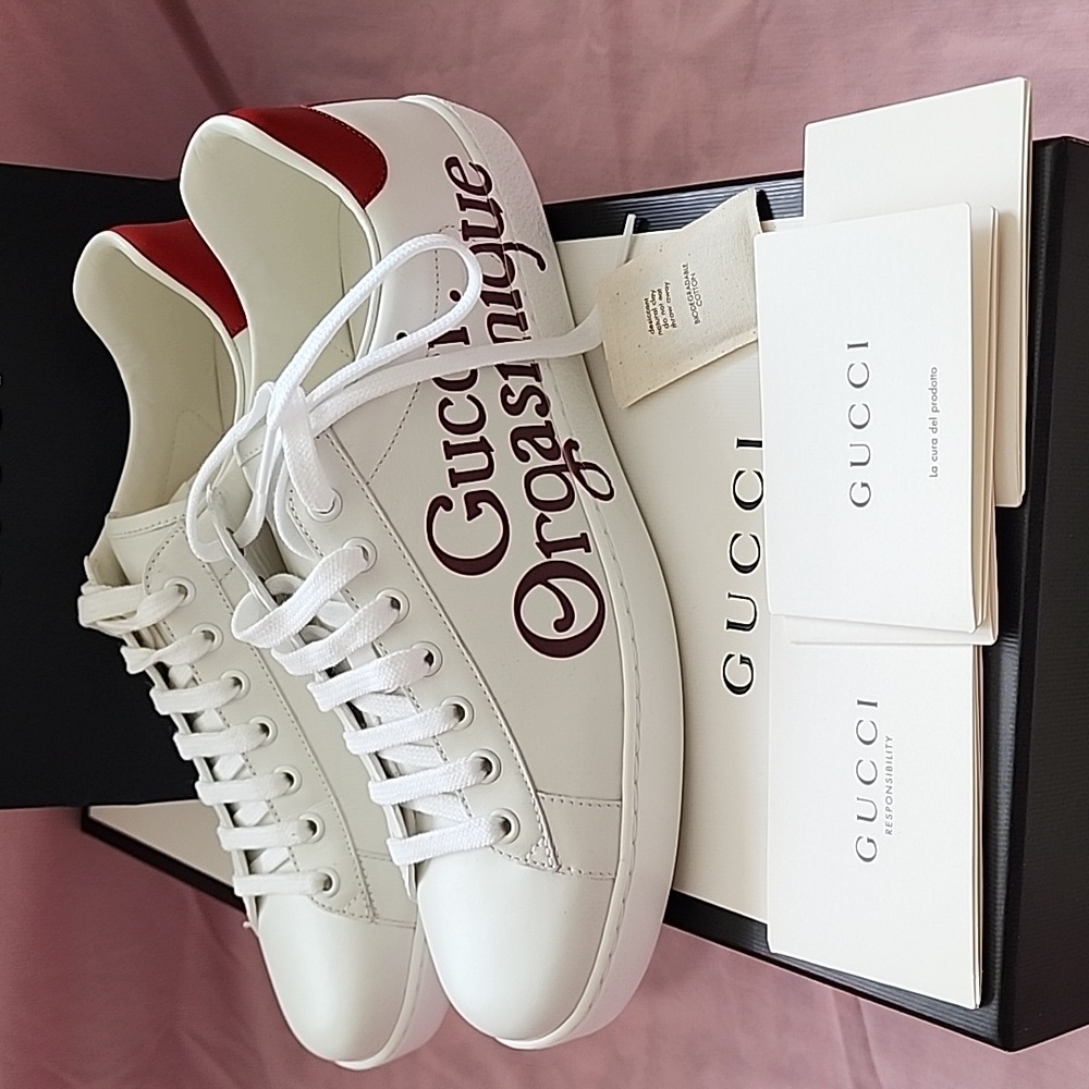NEW Gucci Orgasmique Bianco/Hibiscus red